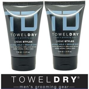 TOWEL DRY - NWT Lot of 2 Natural Hold Creme Styler (Fine Hair). 2X 4 oz Each